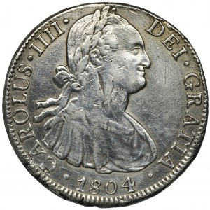 Spain, Carolus IV, 8 Reals 1804 TH