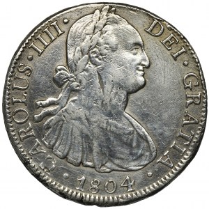 Hiszpania, Karol IV, 8 Reali 1804 TH