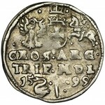 Zygmunt III Waza, Trojak Wilno 1599 - RZADKI, Łabędź