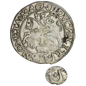 Zygmunt II August, Grosz na stopę polską Tykocin 1566 - BARDZO RZADKI, Jastrzębiec