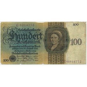 Germany, 100 reichsmark 1924