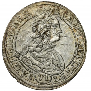 Silesia, Carolus VI, 6 Kreuzer Breslau 1713