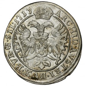 Silesia, Carolus VI, 6 Kreuzer Breslau 1713
