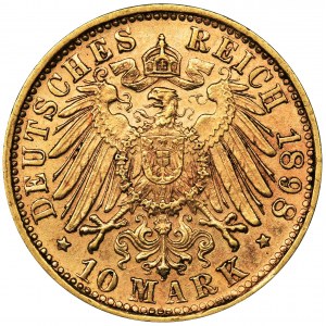 Niemcy, Bawaria, Otto, 10 Marek Monachium 1898 D