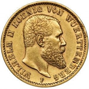 Germany, Wirtemberg, Wilhelm II, 20 Mark Stuttgart 1900 F