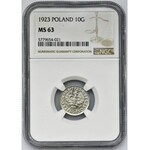 10 groszy 1923 - NGC MS63