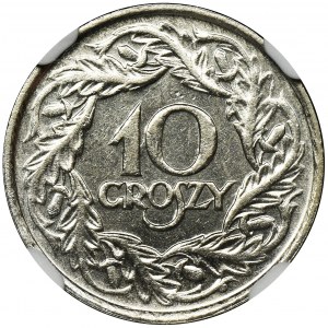 10 groszy 1923 - NGC MS64 - PIĘKNA