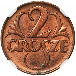 2 grosze 1925 - NGC MS64 RB