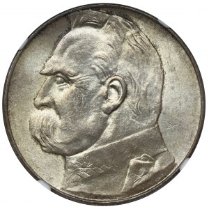 Pilsudski, 10 zloty 1936 - NGC MS65