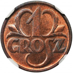 1 grosz 1936 - NGC MS64 RB