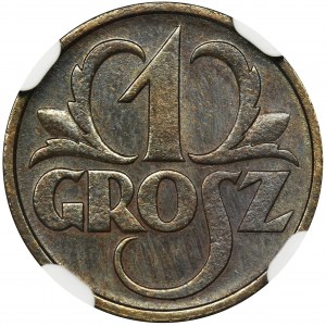 1 grosz 1930 - NGC MS66 BN