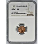 1 grosz 1923 - NGC MS65 RB