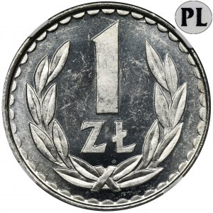 1 złoty 1982 - NGC MS64 PROOF LIKE - jak lustrzanka -