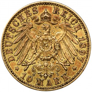 Germany, Kingdom of Prussia, Wilhelm II, 10 Mark Berlin 1897 A