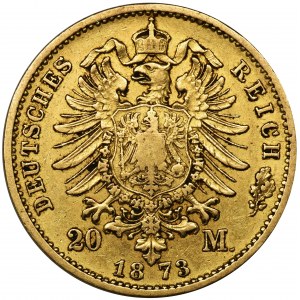 Niemcy, Królestwo Prus, Wilhelm I, 20 marek Berlin 1873 A