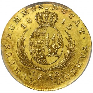 Księstwo Warszawskie, Dukat Warszawa 1812 IB - PCGS AU55