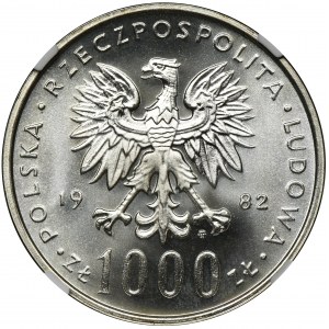 1.000 złotych 1982 Jan Paweł II - NGC MS68