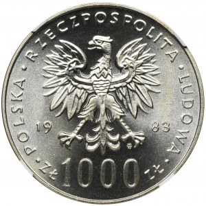 1.000 złotych 1983 Jan Paweł II - NGC MS68