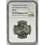 500 złotych 1989 Władysław II Jagiełło - NGC MS67