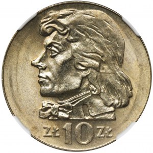 10 złotych 1972 Kościuszko - NGC MS67