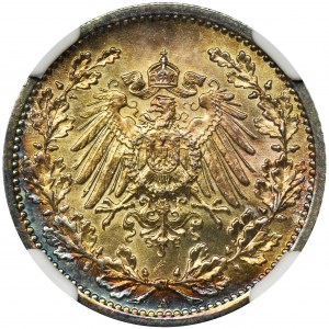 Germany, Kingdom of Prussia, Wilhelm II, 1/2 mark Berlin 1906 A - NGC MS64