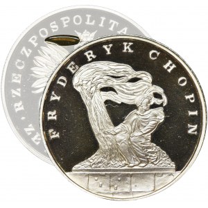 MAŁY TRYPTYK, 100.000 złotych 1990 Chopin - z efektem DUCHA