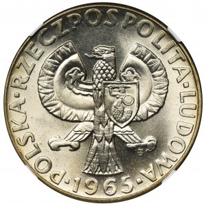 PRÓBA, 10 złotych 1965 Siedemset lat Warszawy - NGC MS67