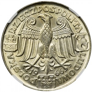PRÓBA, 100 złotych 1966 Mieszko i Dąbrówka - NGC MS64