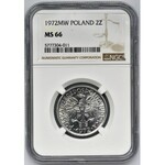 2 złote 1972 Jagody - NGC MS66