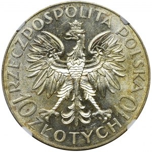 Traugutt, 10 złotych 1933 - NGC MS61