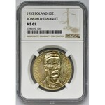 Traugutt, 10 złotych 1933 - NGC MS61