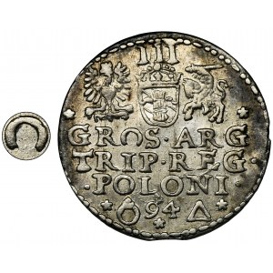 Sigismund III Vasa, 3 Groschen Marienburg 1594