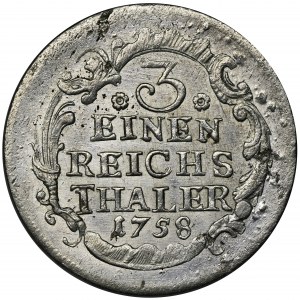 Niemcy, Królestwo Prus, Fryderyk II, 1/3 Talara Berlin 1758