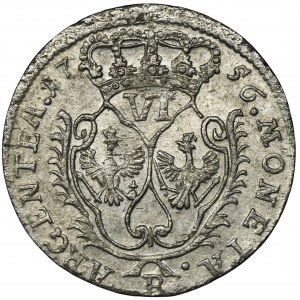 Niemcy, Królestwo Prus, Fryderyk II, Szóstak Wrocław 1756 B