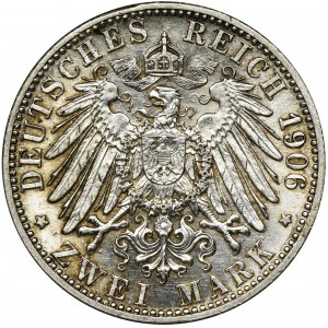 Germany, Baden, Friedrich I, 2 Mark Karlsruhe 1906