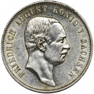 Germany, Saxony, Friedrich August III, 3 Mark Muldenhütten 1912 E