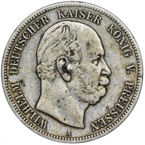 Germany, Kingdom of Prussia, Wilhelm I, 5 Mark Berlin 1874 A