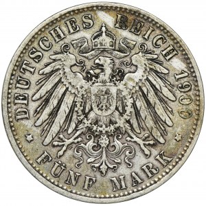 Germany, Bavaria, Otto, 5 Mark Munich 1900 D