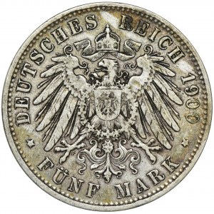 Niemcy, Bawaria, Otto, 5 Marek Monachium 1900 D
