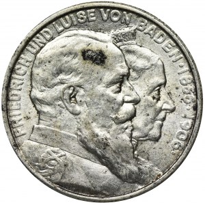 Germany, Baden, Friedrich I, 2 Mark Karlsruhe 1906