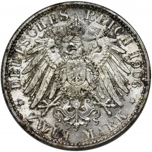 Germany, Baden, Friedrich I, 2 Mark Karlsruhe 1906