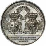 Stanislaw Leszczynski und Karl XII., Polnisch-Schwedische Bundesmedaille 1705 - SEHR RAR