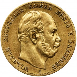 Niemcy, Królestwo Prus, Wilhelm I, 10 Marek Frankfurt 1873 C