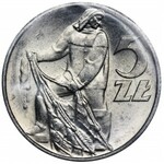 Rybak 5 złotych 1974 - SŁONECZKO - w zestawie PRL Polskie Monety Aluminiowe 1949-1974