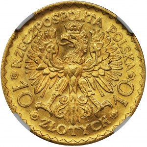 10 złotych 1925, Chrobry - NGC MS65