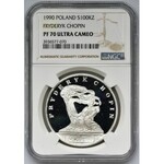 MAŁY TRYPTYK, 100.000 złotych 1990 Chopin - NGC PF70 ULTRA CAMEO