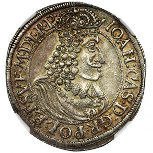 Jan II Kazimierz, Ort Toruń 1655 HIL - NGC AU55