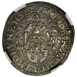 Jan II Kazimierz, Ort Toruń 1655 HIL - NGC AU55