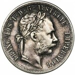 Austria, Franciszek Józef I, 1 Floren Wiedeń 1878 (2 szt.) - komplet spinek