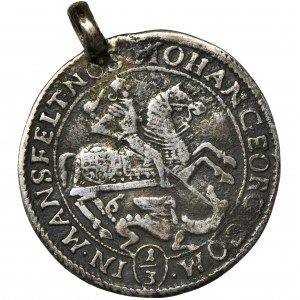 Niemcy, Mansfeld, Jan Jerzy III, 1/3 Talara Eisleben 1673 - zawieszka